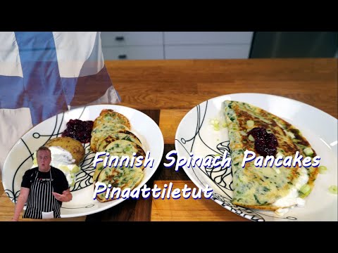 Finnish Spinach Pancakes Two Ways | Pinaattiletut kahteen tapaan