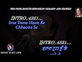 Itna Toota Hoon Ke Chhoone Se Bikhar Jaaunga Karaoke With Scrolling Lyrics Eng हिंदी