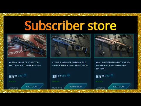 3.8.0 Subscriber Store Items