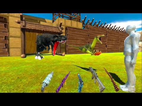 FPS PERSPECTIVE vs DINOSAURS in DEADLY MAZE RESCUE MISSION - ARBS