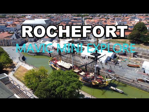 DJI Mavic Mini Explore France The Arsenal de Rochefort Navy Base From 1665 and Transporter Bridge
