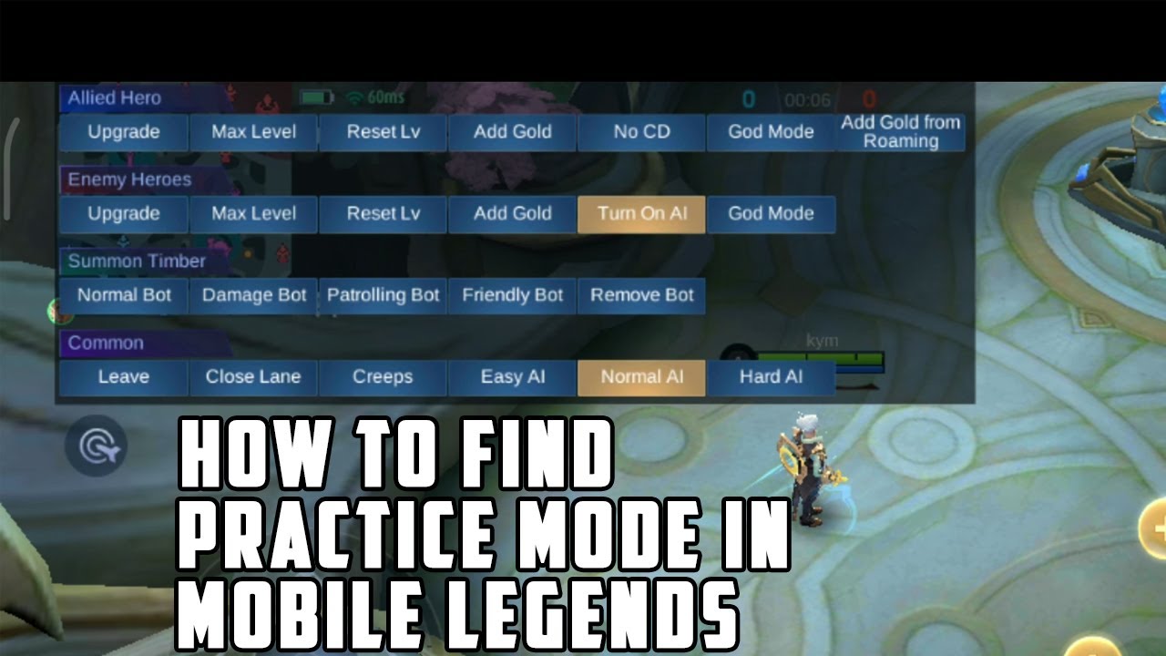 How to find practice mode in mobile legends 2024