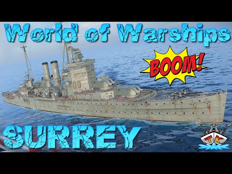Surrey ist BACK T7 "Schwerer britische Kreuzer" ⚓️ in World of Warships auf Deutsch 🚢