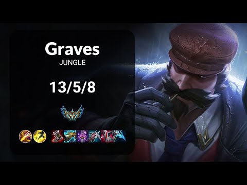 Graves vs Rengar JUNGLE - KR CHALLENGER Patch 14.21