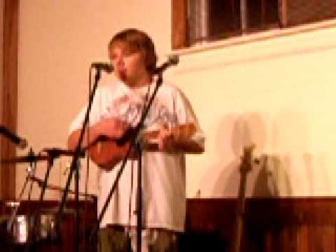 August plays ukelele and sings a Hawaiian song in Petrolia California