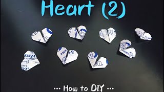 How to DIY : Basic Heart - Using Extra's Chewy Paper (Style 2) (Step-by-step)