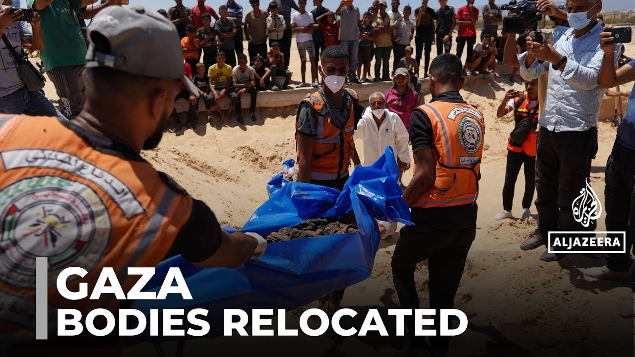 Gaza tries to bury its dead: Some bodies in makeshift graves moved to cemeteries