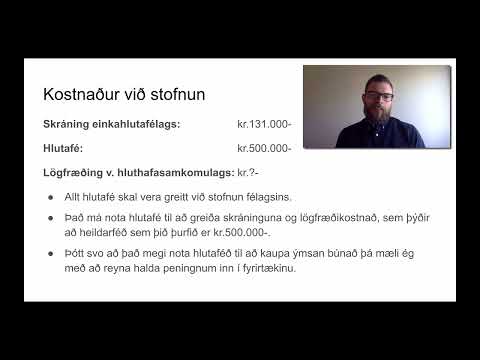 04-06 Kostnaður við stofnun