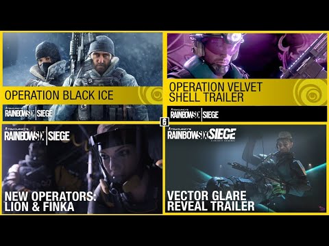 Every R6 DLC Operator REVEAL CINEMATIC TRAILERS so far (Buck - Sens :2016 - 2022)- Rainbow Six Siege