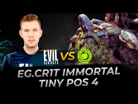 How to play Roaming Tiny by EG.Cr1t  - Dota 2 Replay