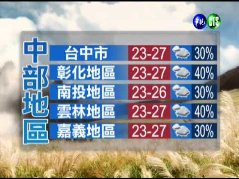 十一月十二日華視午間氣象