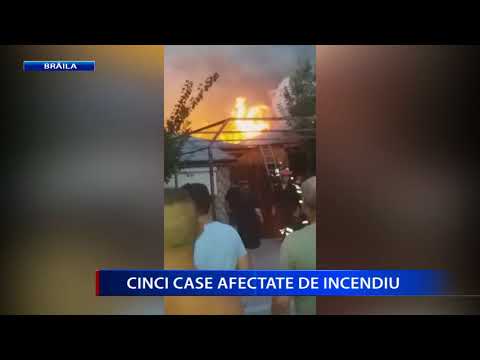 CINCI CASE AFECTATE DE INCENDIU