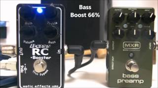 Video thumbnail for MXR M81 Vs. Xotic Bass RC Booster by Pertybass