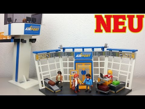 Playmobil City-Flughafen mit Tower 5338 seratus1 unboxing Neuheit 2016