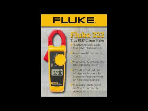  Fluke 323 True RMS Clamp Meter - Available at Cable and Connections