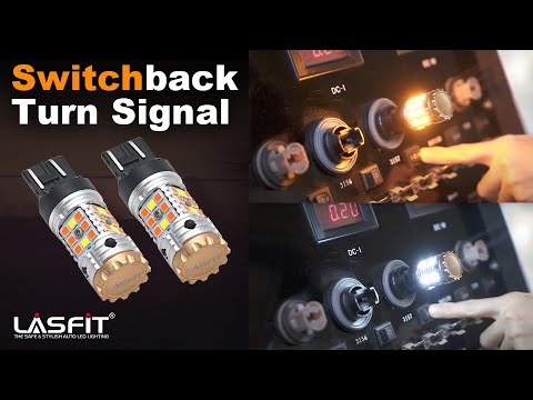 Lasfit Switchback Turn Signal LED Bulbs [Built-in Canbus Resistor, Anti Hyper Flash]