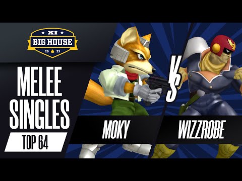 moky (Fox) vs Wizzrobe (Captain Falcon) - Melee Singles Top 64 - The Big House 11