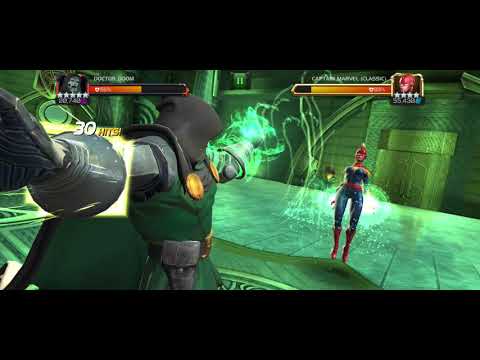 Doctor Doom vs ROL Captain Marvel (Classic) ~400k Damage full sequence 😲