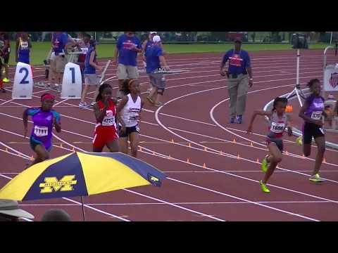 2014 AAU Club Championships Hailey 100m