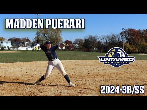2024-3B/SS Madden Puerari Softball Skills Video