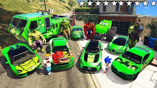 Download lagu I STOLE SECRET HULK CARS WITH SONIC FROM REAL LIFE IN GTA 5 mp3