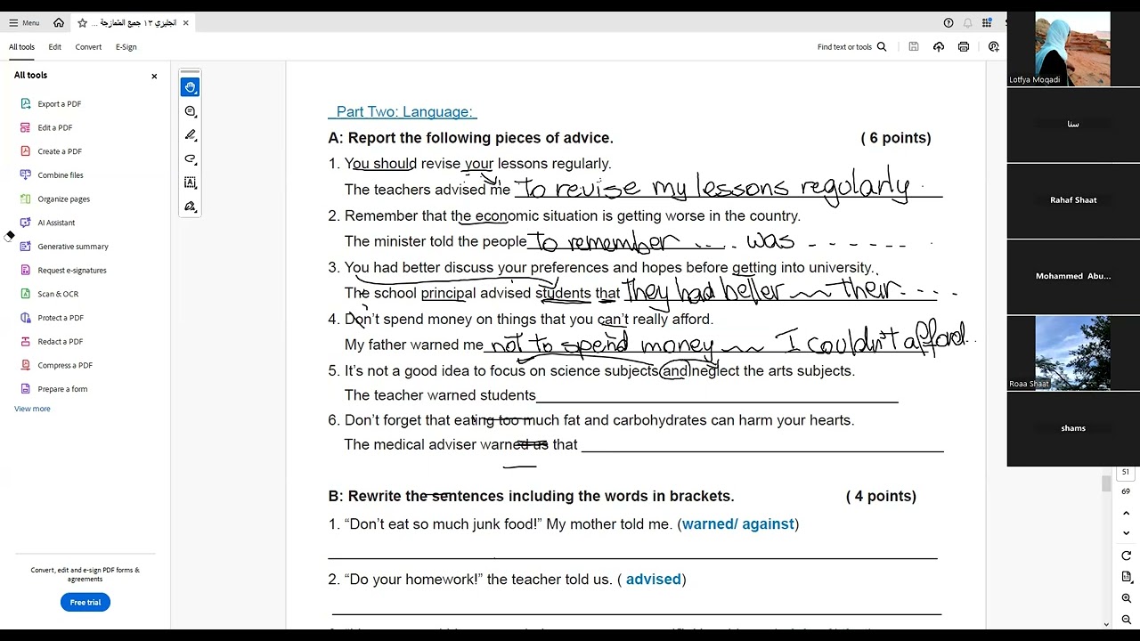 worksheets on unit 5