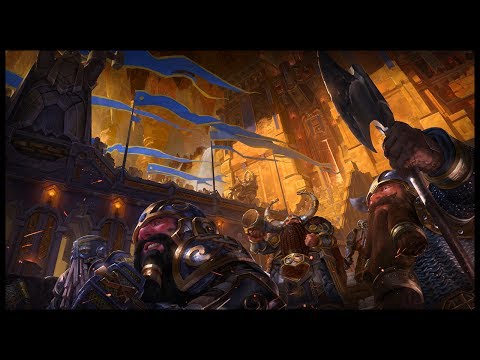 Battle At Da Thundafalls - Orc vs Dwarf | Warhammer Total War Gameplay