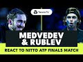 Daniil Medvedev & Andrey Rublev React To Nitto ATP Finals Battle ?