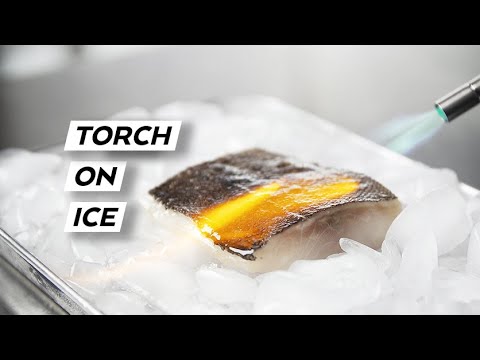 ABURI technique for BLACK COD - How to properly use a torch to cook fish