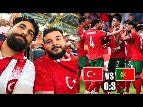 Bittere Niederlage! 💔 TÜRKEI vs PORTUGAL 0:3 LIVE aus dem STADION