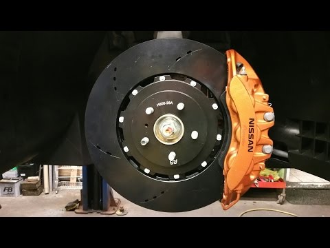 GTR Nismo Gets Racing Brakes 2 Piece Rotor Kit & AMS SS Brake Lines