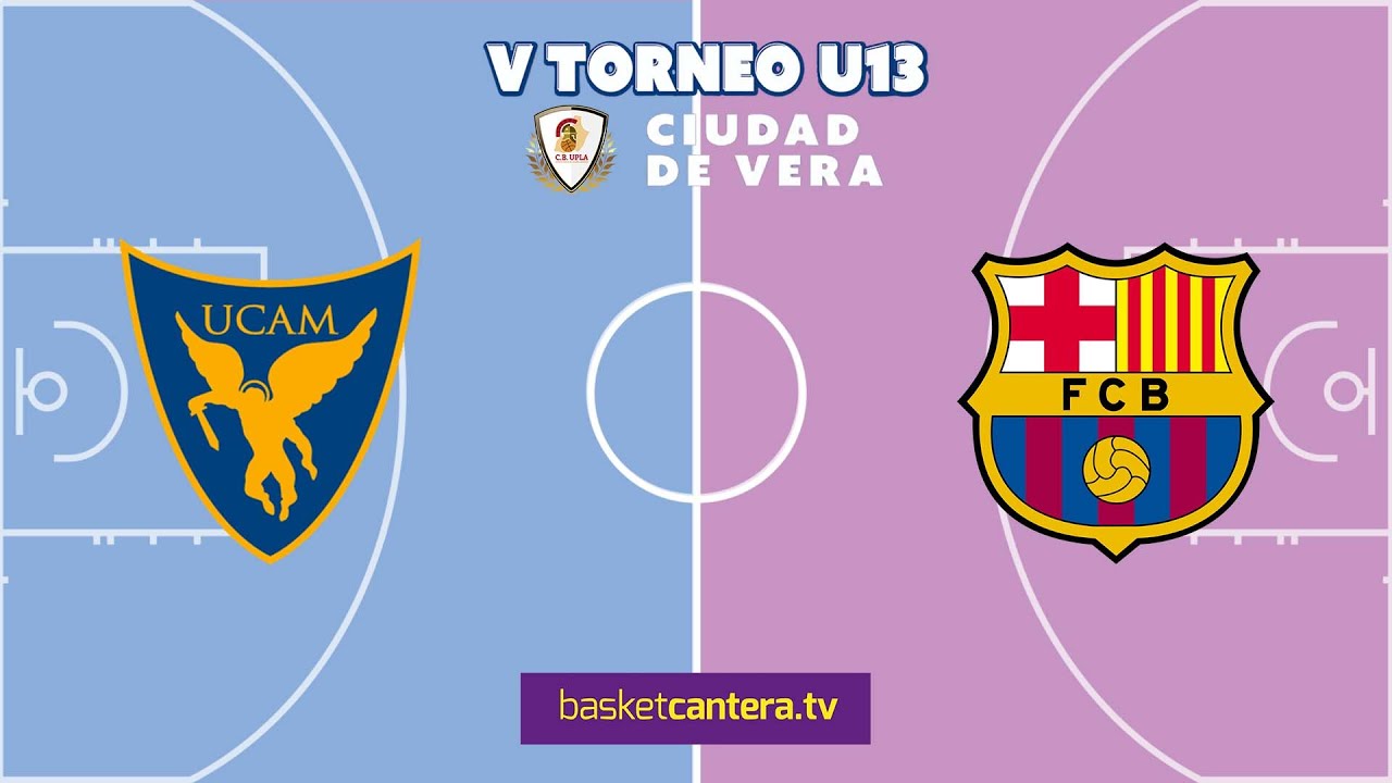 U13M.  UCAM MURCIA vs FC BARCELONA.- Torneo Preinfantil Ciudad de Vera 2023 #BasketCantera.TV