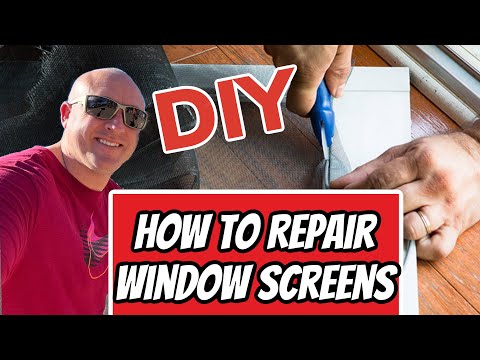 How To Fix And Repair A Window Screen | DIY Projects