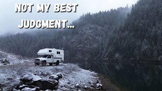 Glad It Worked Out! Winter Truck Camper Living In The Mountains