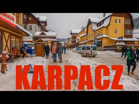 Bajeczny KARPACZ w Zimowej Scenerii | Wirtualny Spacer | WALKING TOUR | KARKONOSZE