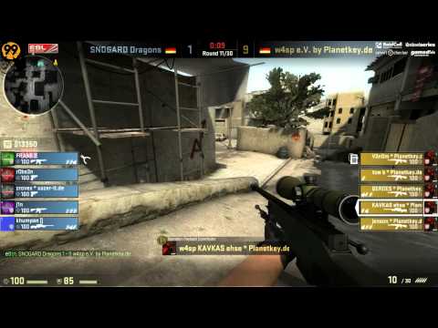 SNOGARD vs. w4sp e.V. | Halbfinale, EPS Spring Relegation 2013 | de_dust2 Map 1