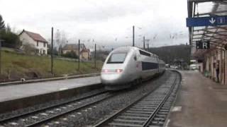 preview picture of video 'Gare de Mouchard : TGV POS Lyria'