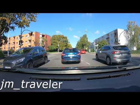 DRIVING AROUND BERLIN CITY, STEGLITZ & SCHÖNEBERG GERMANY.