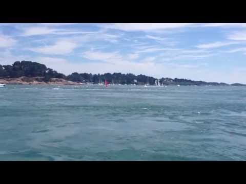 Fierce current in the Gulf of Morbihan