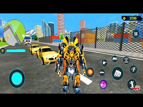 Bumblebee Multiple Transformation Jet Robot Car Game New Mission 16 #12- Android Gameplay