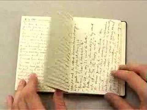 Moleskine Mike Figgis notebook @ Detour exhibition