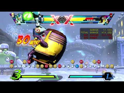 UMVC3: Zero - TAC State with Genmu Zero (Level 3) and New TAC Infinite