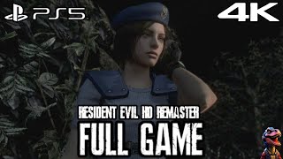Resident Evil HD Remaster Full Game Gameplay | Jill Valentine | 4K 60FPS No Commentary