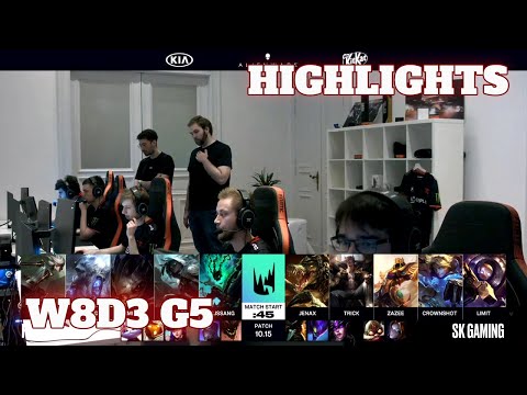Fnatic vs SK Gaming (Extended Highlights) | Week 8 Day 3 S10 LEC Summer 2020 | FNC vs SK W8D3