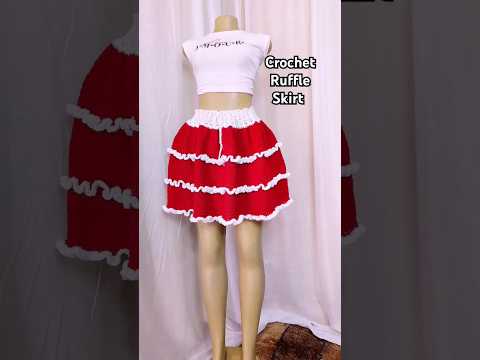 cutest crochet ruffle skirt tutorial now available#trending#crochet#diy#ruffleskirt#ruffles#fashion
