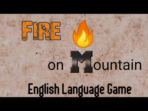 Language learning game for Verbs Fire on Mountain 🔥