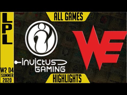 IG vs WE Highlights ALL GAMES | LPL Summer 2020 W2D4 | Invictus Gaming vs Team WE