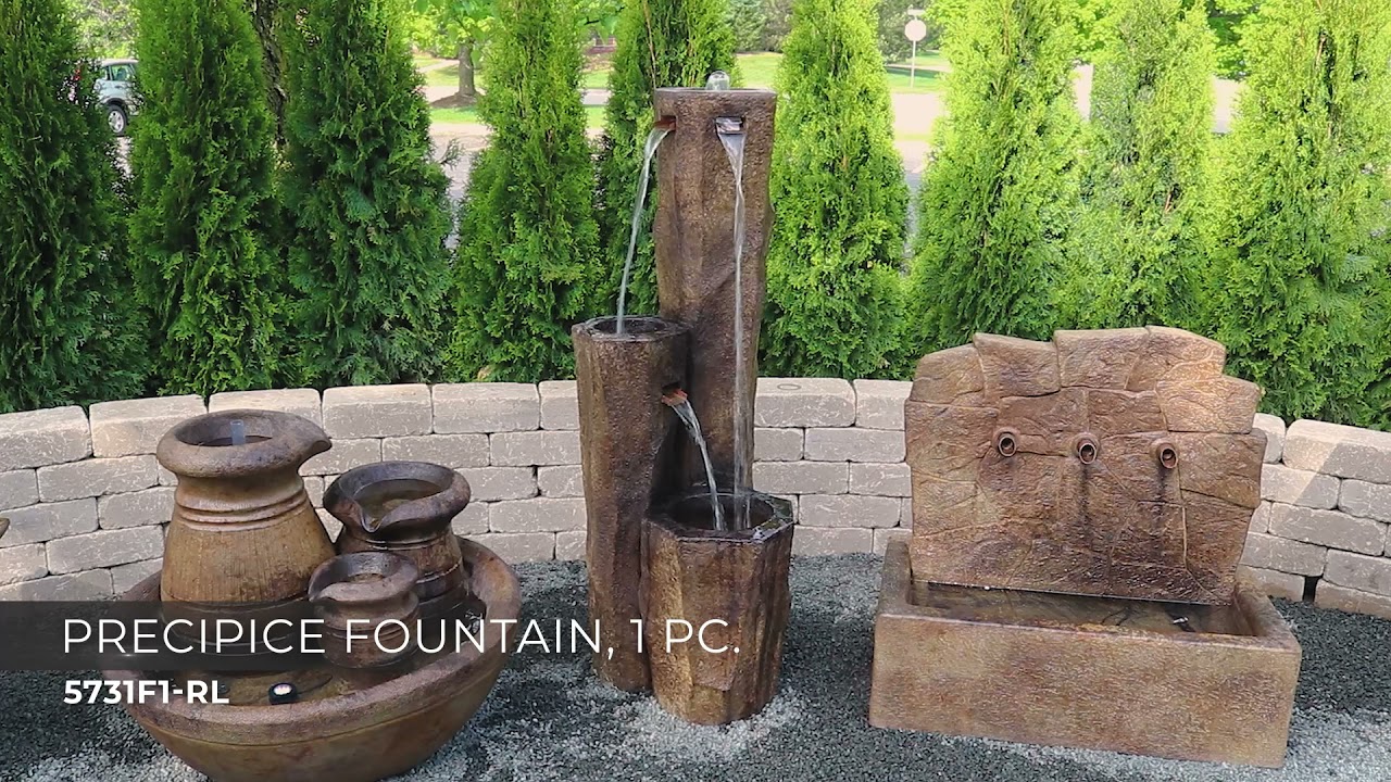 Video 1 Watch A Video About the Precipice Relic Lava LED Outdoor Floor Fountain