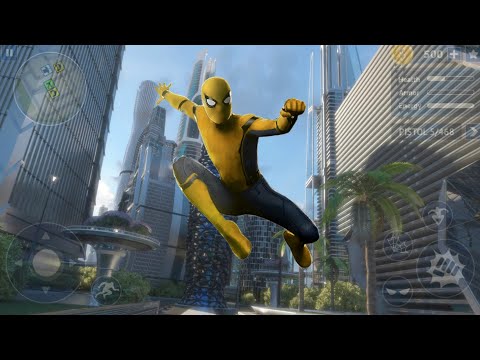 Flying Spider Rope Hero - Super Vice Town Crime | Spider Superhero City Missions - Android GamePlay