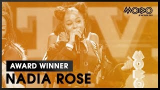 NADIA ROSE | Skwod | BEST VIDEO acceptance speech at MOBO Awards | 2016 | MOBO